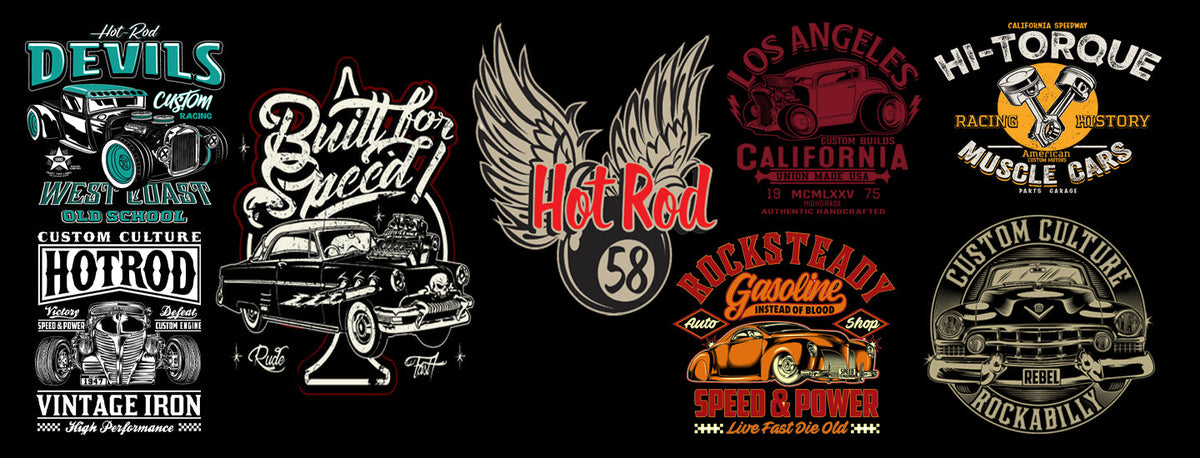 Hotrod 58 Clothing | Hot Rod T Shirts & Hoodies | Perran Pistons